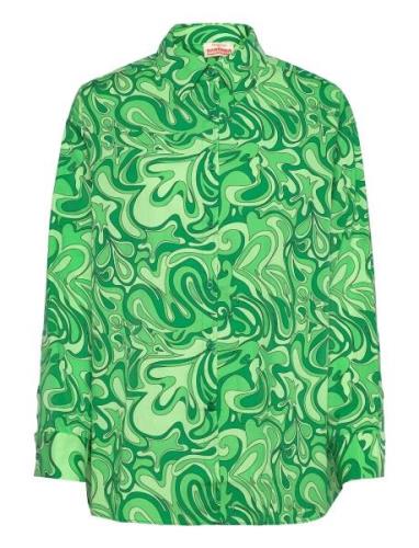 Shirt Green Barbara Kristoffersen By Rosemunde