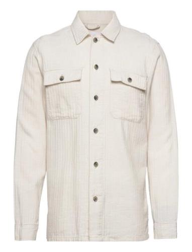Cotton Linen Overshirt L/S White Lindbergh