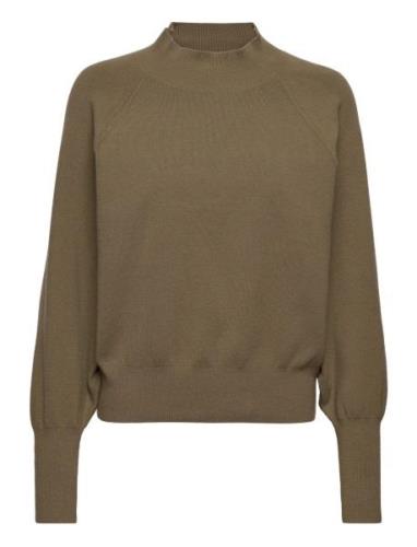 Octavia Knit T-Neck Brown Second Female