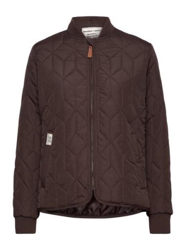 Piper W Quilted Jacket Brown Weather Report
