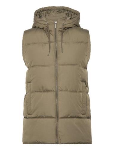 Slfalina Puffer Vest B Khaki Selected Femme