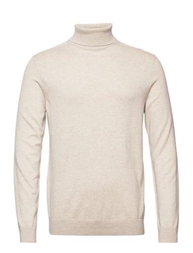 Slhberg Roll Neck B Beige Selected Homme
