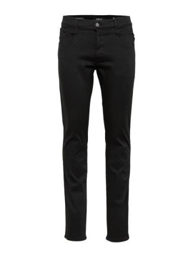 Anbass Trousers Slim Hyperflex Colour Xlite Black Replay