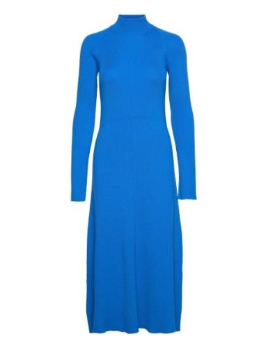 Rib Knit Dress Blue IVY OAK