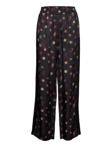 Gia - Mid Rise Wide Leg Printed Elasticated Trousers Patterned Scotch ...