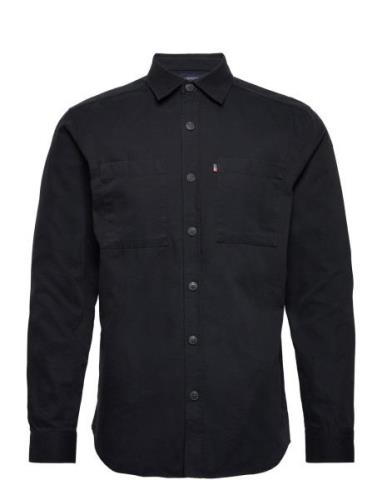 Ralph Organic Cotton Canvas Shirt Black Lexington Clothing