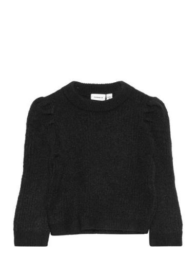 Nmfrhis Ls Knit Camp Black Name It