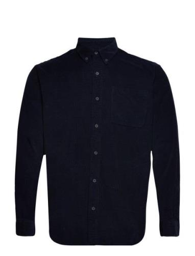Slhregrick-Cord Shirt Ls W Navy Selected Homme