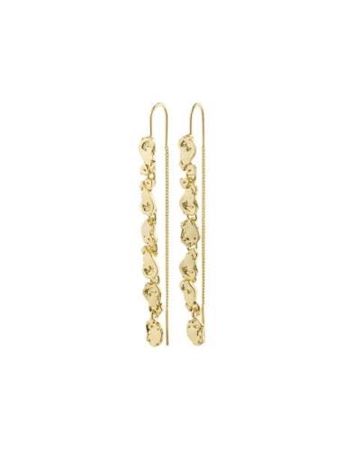 Thankful Long Chain Earrings Gold-Plated Gold Pilgrim