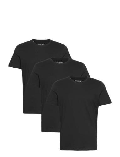 Slhaxel Ss O-Neck Tee 3 Pack Noos Black Selected Homme