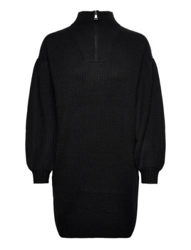 Long Knit Tunic W/Logo Black Karl Lagerfeld