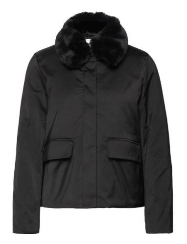 Lux Satin Padded Jacket Black Calvin Klein