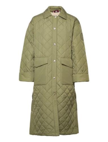 Quilted Sorona Long Shacket Green Tommy Hilfiger