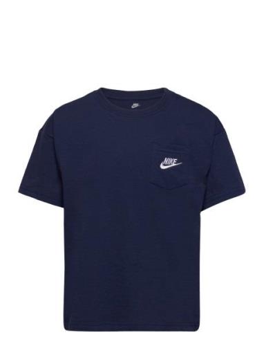 B Nsw Relaxed Pocket Tee Navy Nike