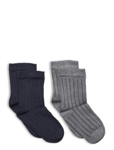 Ankle Sock - Bamboo Blue Minymo