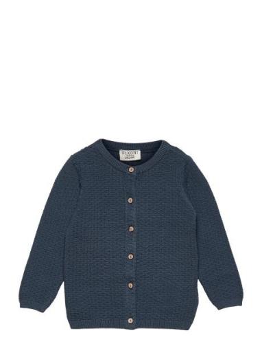 Knitted Cardigan Blue Fixoni