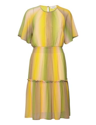 Recycled Polyester Dress Yellow Rosemunde