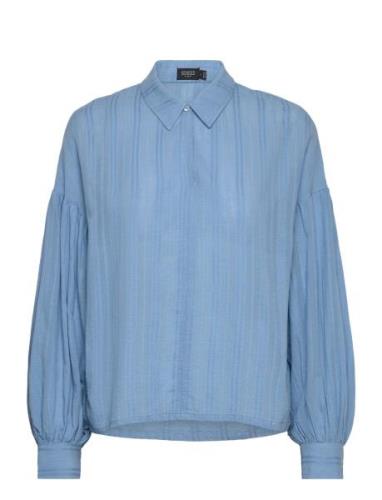 Slamanza Shirt Blouse Ls Blue Soaked In Luxury