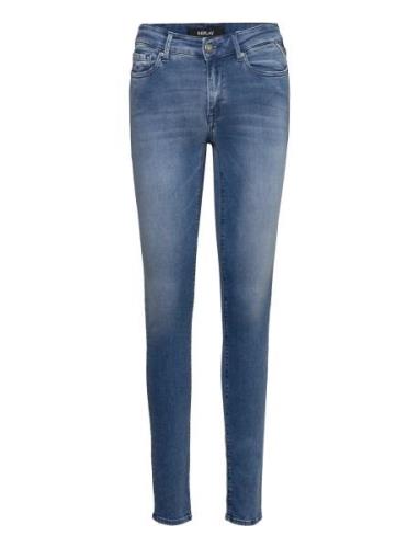 Luzien Trousers Skinny High Waist Blue Replay