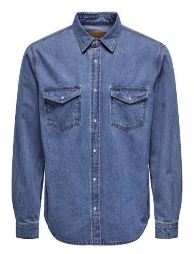 Onsbane Denim 3247 Dnm Shirt Noos Blue ONLY & SONS