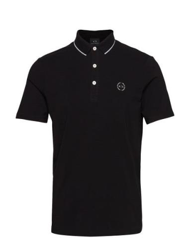 Man Jersey Polo Shirt Black Armani Exchange