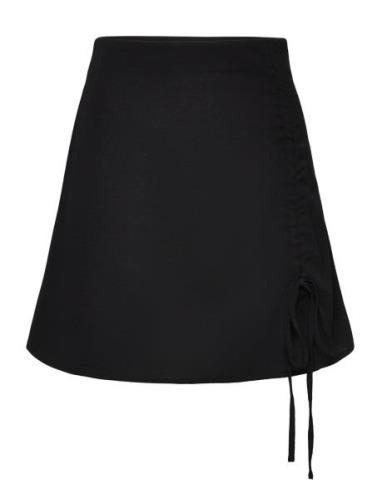 Onlnova Lux May Ruching Skirt Solid Ptm Black ONLY