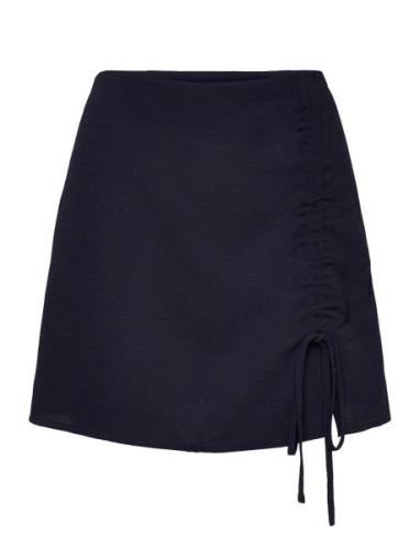 Onlnova Lux May Ruching Skirt Solid Ptm Navy ONLY