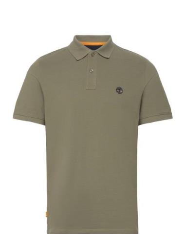 Millers River Pique Short Sleeve Polo Cassel Earth Khaki Timberland