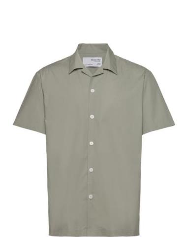Slhregmeo Shirt Ss W Green Selected Homme