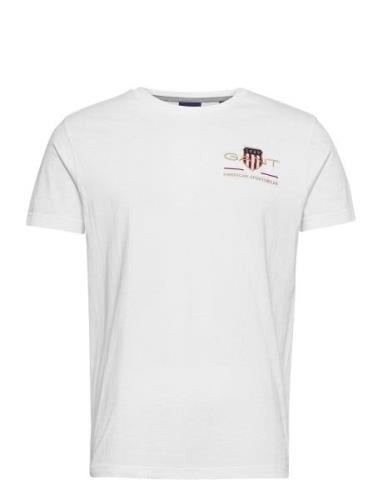 Archive Shield Emb Ss T-Shirt White GANT