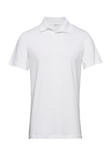 M. Lycra Polo T-Shirt White Filippa K