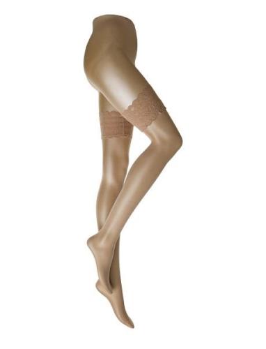 Satin Touch 20 Stay-Up Beige Wolford