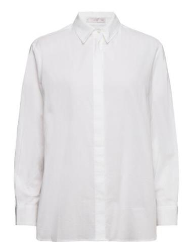 Essential Cotton-Blend Shirt White Mango