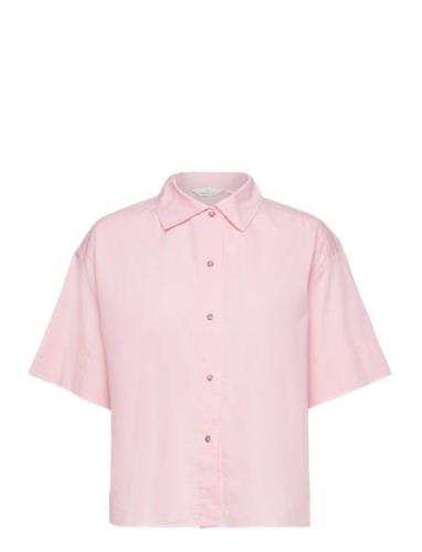 Vilde Ss Shirt Gots Pink Basic Apparel