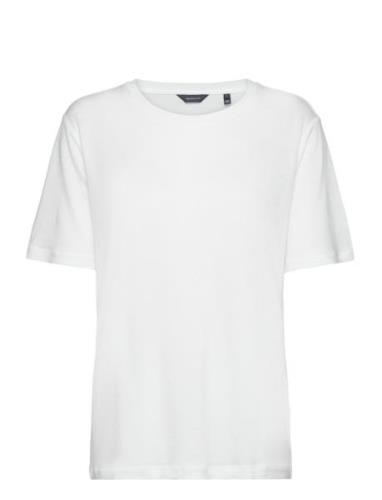 Rel Draped Ss T-Shirt White GANT