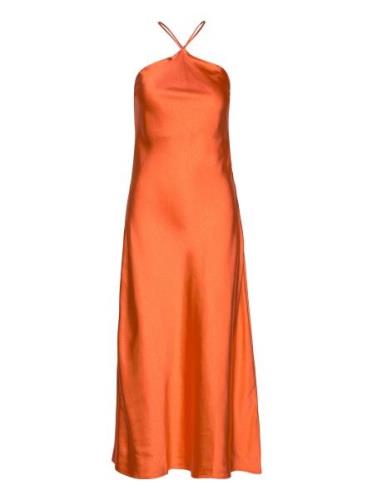 Enpapaya Sl Midi Dress 6984 Orange Envii