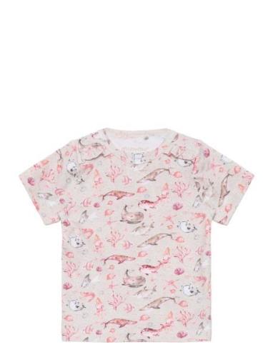 T-Shirt Ss Aop Patterned Minymo