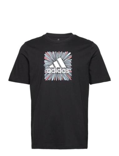 Sport Optimist Sun Logo Sportswear Graphic T-Shirt Black Adidas Perfor...