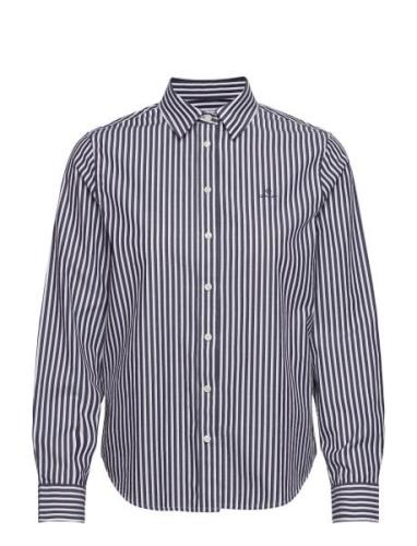 Reg Broadcloth Striped Shirt Blue GANT