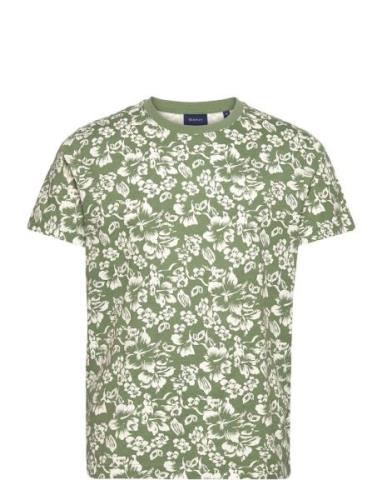 Floral Print T-Shirt Green GANT