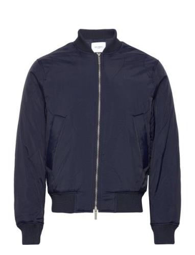 Norman Quilted Bomber Jacket Navy Les Deux