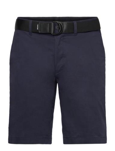 Modern Twill Slim Short Belt Navy Calvin Klein