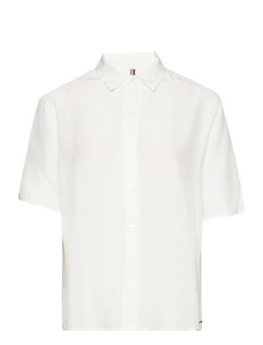 Vis Regular Shirt Ss White Tommy Hilfiger