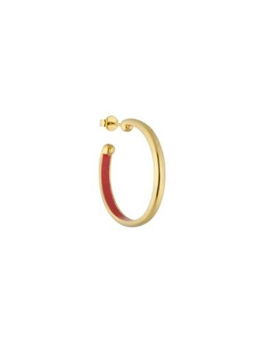 Rainbow Hoops 4Mm Gold Plated Gold Design Letters