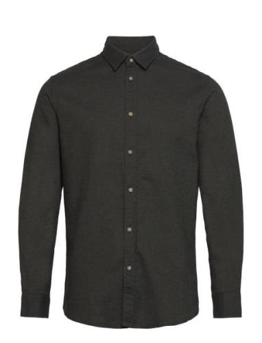 Slhslimowen-Flannel Shirt Ls Noos Khaki Selected Homme