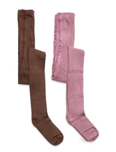 Stocking - Bamboo Rib Patterned Minymo