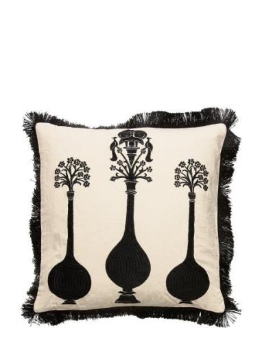 Day Vases Cushion Cover Fringes Cream DAY Home