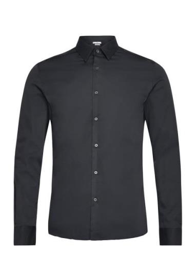 Super Slim-Fit Poplin Suit Shirt Black Mango