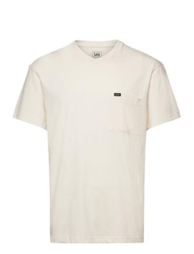 Relaxed Pocket Tee Cream Lee Jeans
