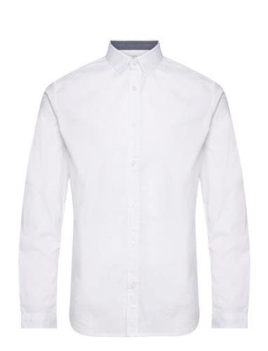 Stretch Poplin Shirt White Tom Tailor